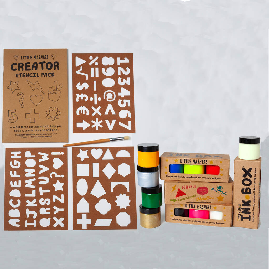Creative Stencils Pack Shapes Numbers Letters, 1 of 5