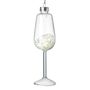 Champagne Glass White Glitter Hanger, thumbnail 2 of 3