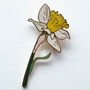 Enamelled Birth Flower Brooch In A Gift Box, thumbnail 6 of 12