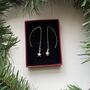 Star And Heart Sterling Silver Ear Threaders, thumbnail 1 of 3