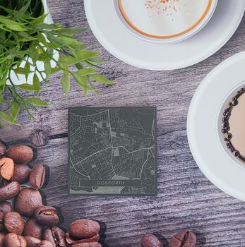 Newcastle And North East Slate Coaster Set, 7 of 8