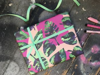 Tropical Monstera Leaf Gift Wrapping Paper Set, 3 of 3