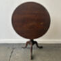 Antique Oak Tilt Top Tripod Side Table, thumbnail 9 of 9