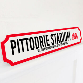 Personalised Football Stadium Street Sign, 3 of 12