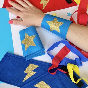 Felt Superhero Arm Bands For Kids And Adults, 10 of 10
