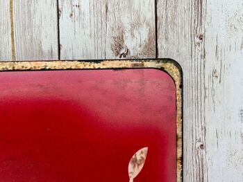 French Metal Kitchen Sign Red Cuisine Wall Plaque 52cm, 8 of 9