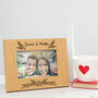 Personalised Engraved Mr And Mrs Wedding Photo Frame, thumbnail 4 of 8