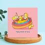 Banana Anniversary Card | Cute Greeting Cards, thumbnail 5 of 5