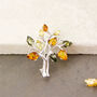 Sterling Silver Amber Tree Of Life Brooch, thumbnail 2 of 8