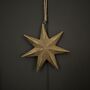 Mottled Golden Star Hanging Decoration, thumbnail 1 of 2