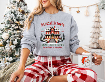 Mc Callister's Home Security Christmas Sweatshirt, 7 of 11