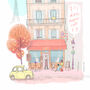 Paris Café Illustration Fine Art Print, thumbnail 2 of 3