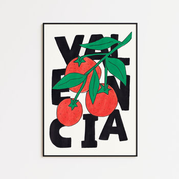 Valencia Orange Tree – Playful Fruit And Travel Inspired Poster, 6 of 6