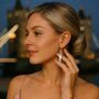 Long Tassel Liquid Silver Sterling Earrings, thumbnail 1 of 10