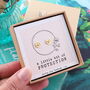 'Little Bit Of Protection' Button Earrings, thumbnail 1 of 6