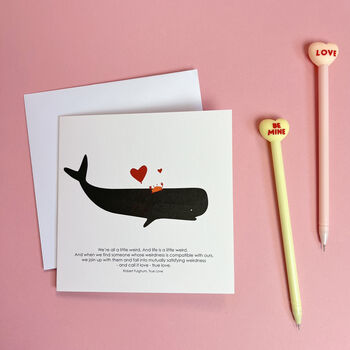 Weird Love, Anniversary Whale Card, 5 of 6