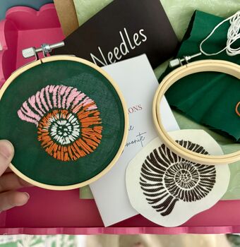 Mini Embroidery Kit Ammonite, 3 of 5