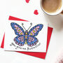 'You Give Me Butterflies' Valentine Card, thumbnail 1 of 2