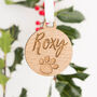 Personalised Pet Paw Christmas Bauble Decoration, thumbnail 1 of 6