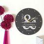 Personalised Slate Mr And Mrs Clock, thumbnail 2 of 5