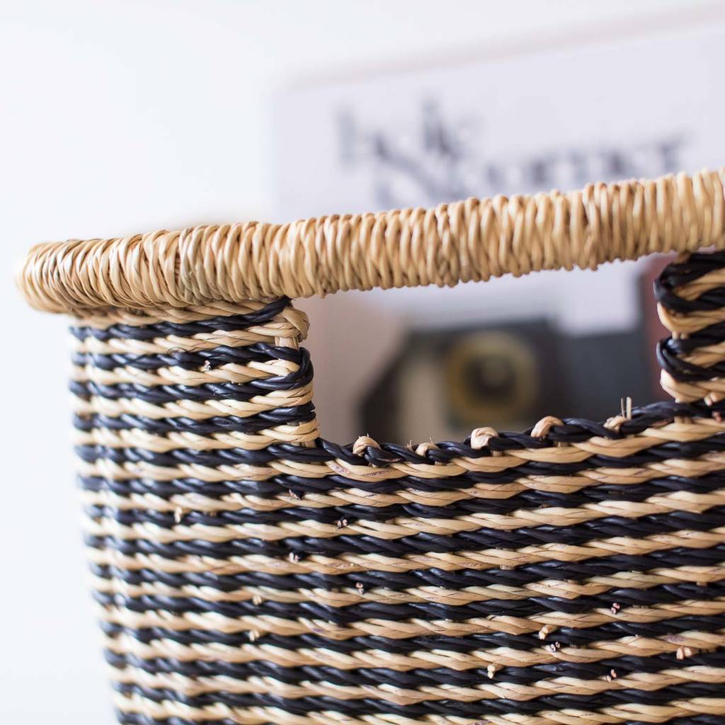 Rectangular Handwoven Storage Baskets By The Basket Room