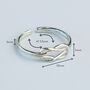 Sterling Silver Knot Adjustable Ring, thumbnail 4 of 5