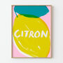French Lemon Colourful Kitchen Print, thumbnail 8 of 8