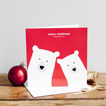 Build Your Own Bear Family Christmas Card, 2 of 4