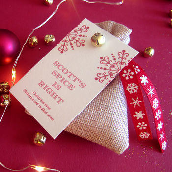 Personalised Mulled Wine Spice Bag, 3 of 5
