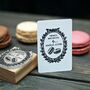 Macarons Personalised Rubber Stamp, thumbnail 3 of 6
