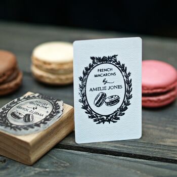 Macarons Personalised Rubber Stamp, 3 of 6