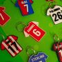 Personalised Football Shirt Keyring, thumbnail 1 of 3