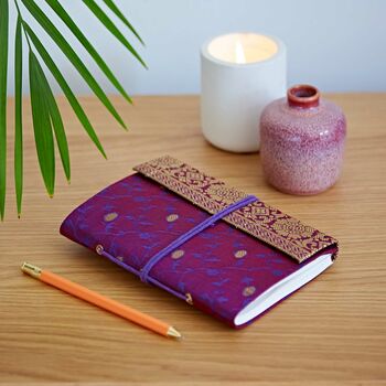 Handmade Sari Pocket Notebook, 8 of 12