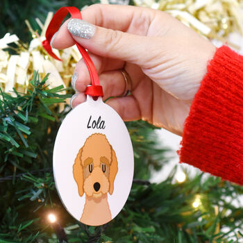 Personalised Dog Breed Christmas Decoration Bold, 9 of 12