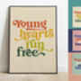 'Young Hearts Run Free', Song Lyrics Print, thumbnail 3 of 8