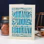 Personalised Papercut Floral Thank You Card, thumbnail 3 of 4