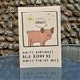 Joke 'Happy Pig Out Day!' Birthday Card, thumbnail 2 of 3