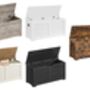 Storage Chest With Safety Hinges Shoe Storage Bench, thumbnail 7 of 7
