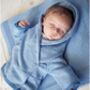 Baby Boy Blue Star Hooded Cardigan, thumbnail 2 of 9