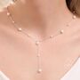 Sterling Silver Mother Of Pearl Two Way Necklace, thumbnail 1 of 11