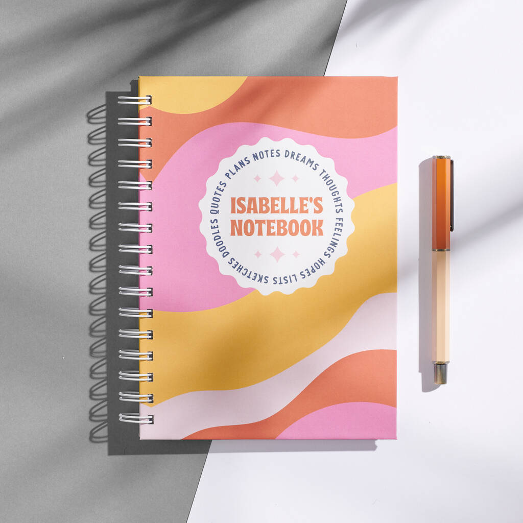 Personalised Colourful Notebook, 1 of 8