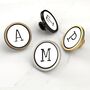 Alphabet Typewriter Letter Initial Cupboard Door Knobs, thumbnail 1 of 12