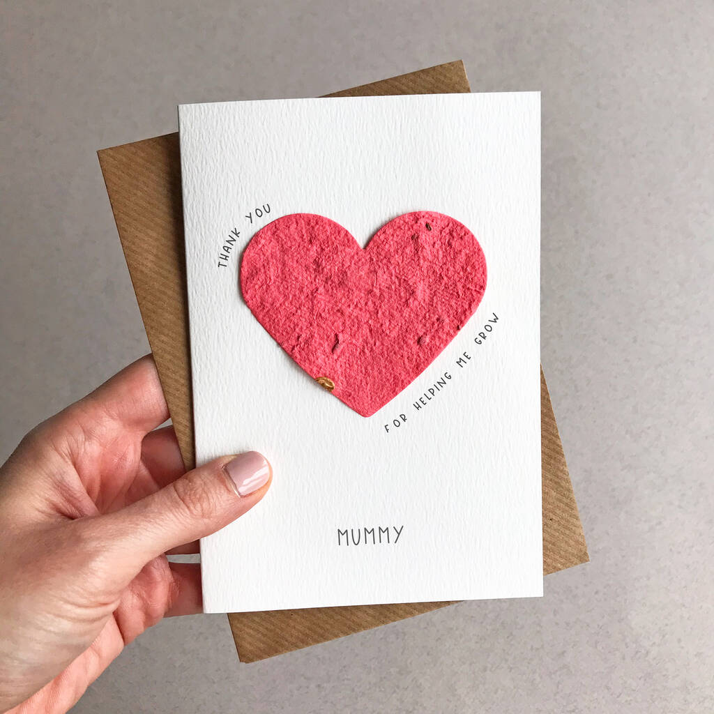 Plantable Heart Mother's Day Card By Sarah Catherine ...