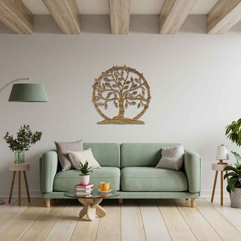 Circular Wooden Tree Of Life Eternal Home Wall Decor, 2 of 12