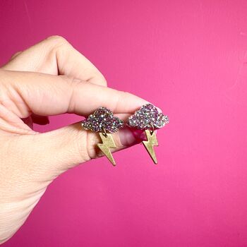 Storm Dangle Stud Earrings, 2 of 5