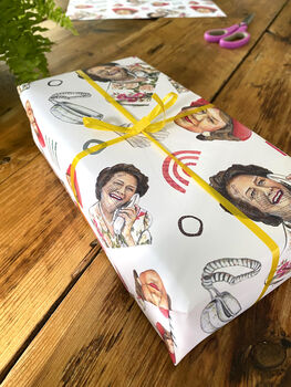 Hyacinth Bucket Wrapping Paper, Keeping Up Appearances Gift Wrap, 6 of 8