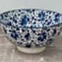 Blue And White Floral Design Bowl, 15.5cm, thumbnail 2 of 2