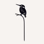 Recycled Metal Kingfisher Silhouette Garden Stake, thumbnail 2 of 3