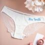 Bridal Wedding Knickers Something Blue Bride Gift, thumbnail 1 of 8