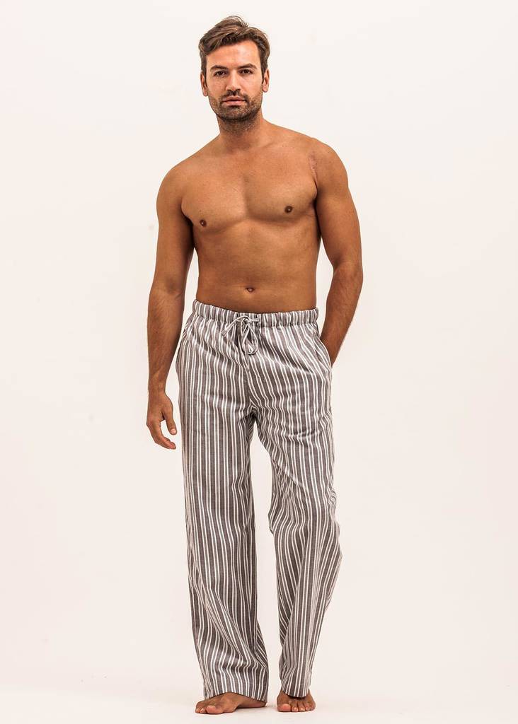 Men's Grey Pyjama Trousers By PJ Pan